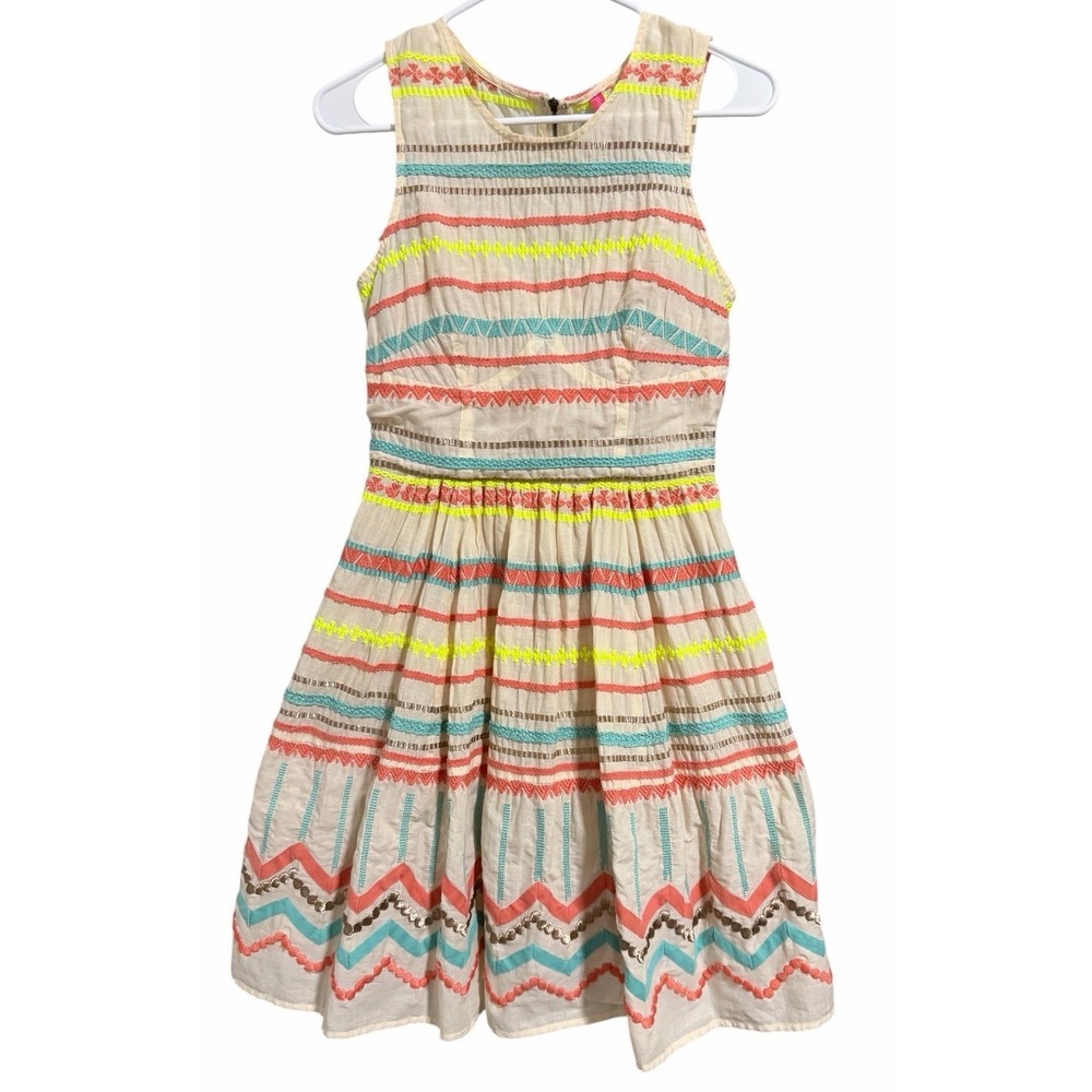 Plenty by Tracy Reese Striped Sunglow Dress Women's Size 4‎